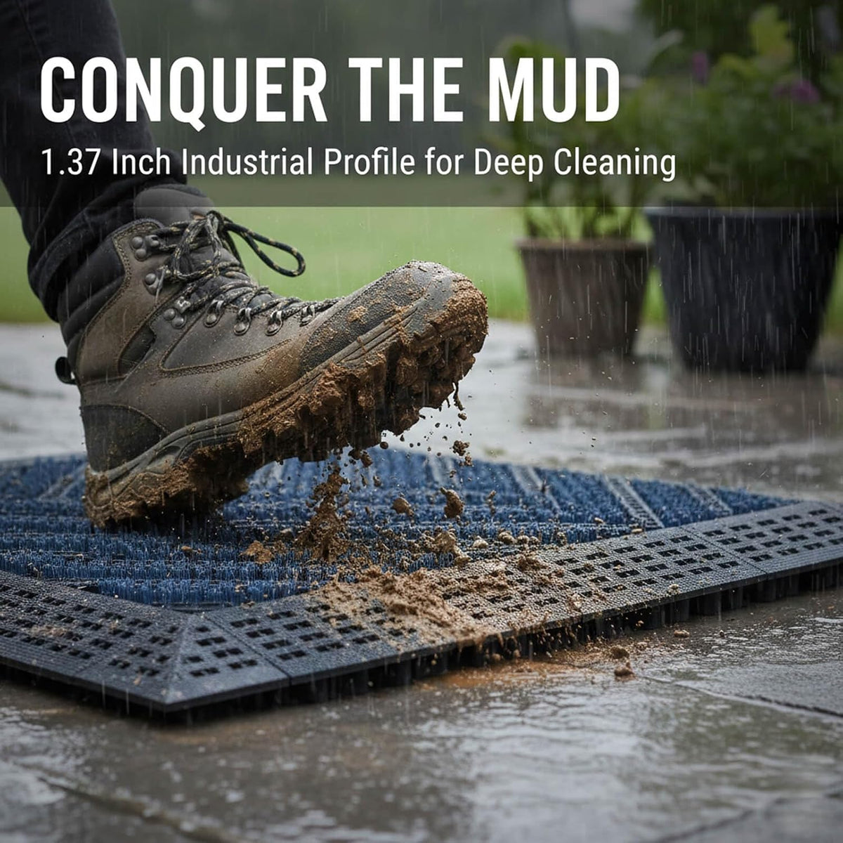 Duty Boot Scraper Doormat 29.5"x17.5"