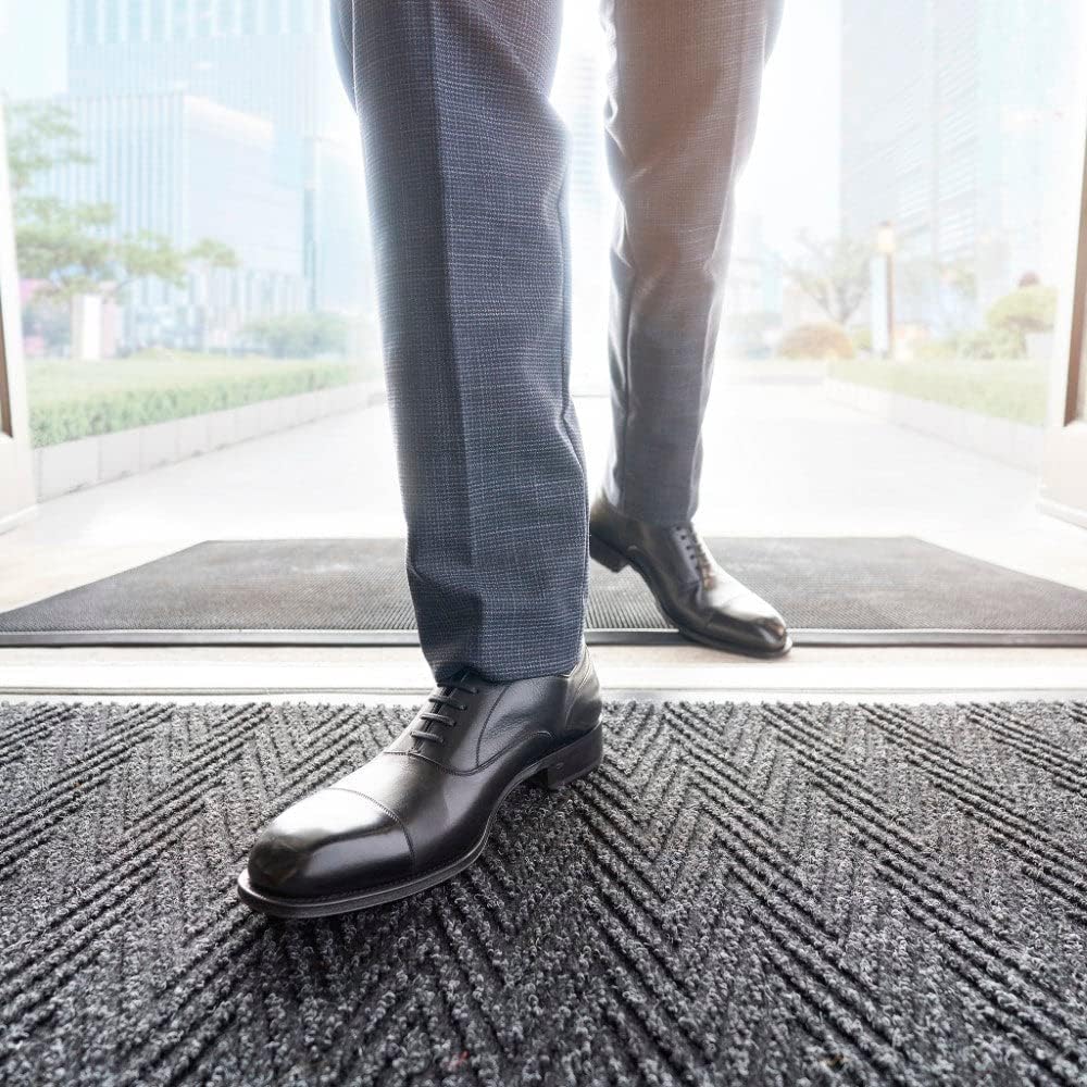 Plastics Black Shoe-Scraper Mat 36"x60"