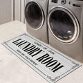 Grey Non Slip Washable Rug 17"x47"