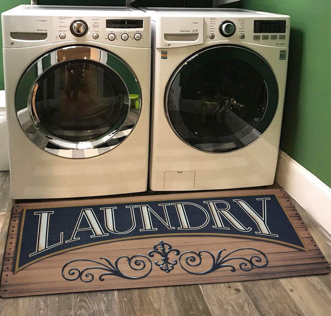 Vintage Non-Slip Laundry Rug 48''x20''