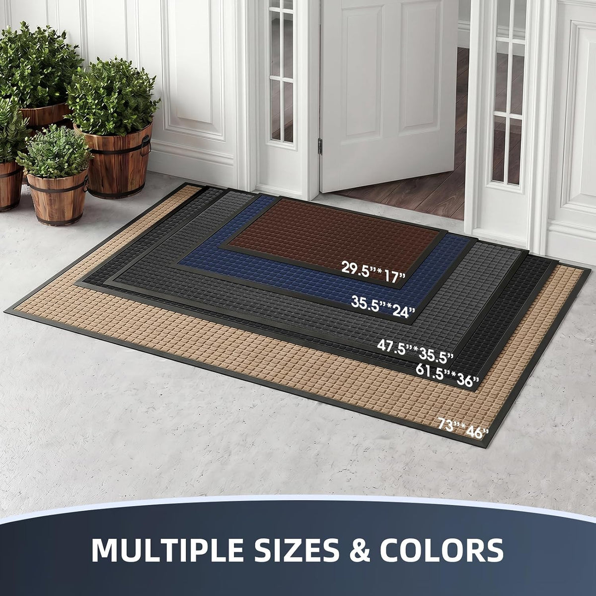 Heavy Duty Outdoor Doormat 29.5"x17"