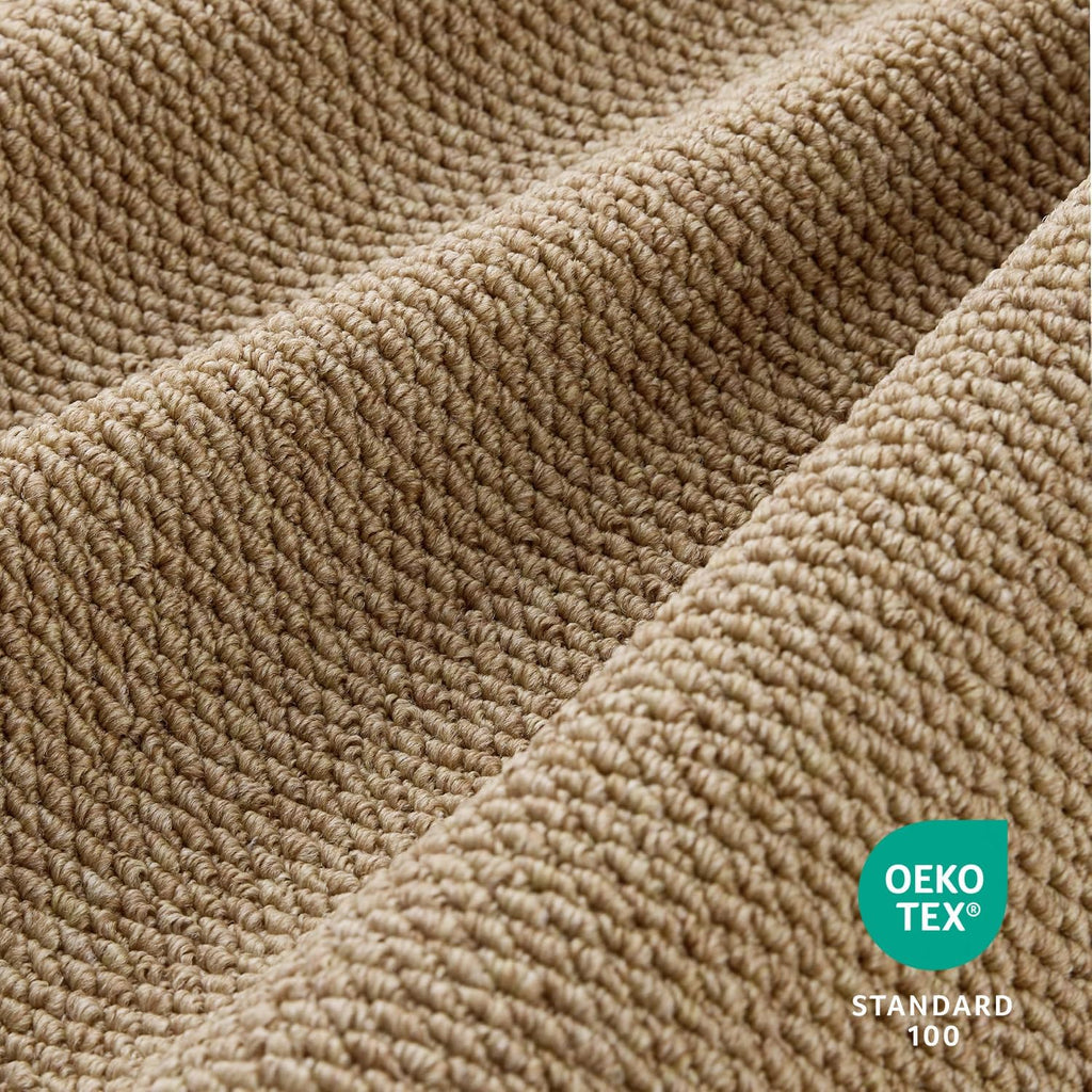 Taupe Faux Jute Runner Rug 2'x6' Washable Non-Slip