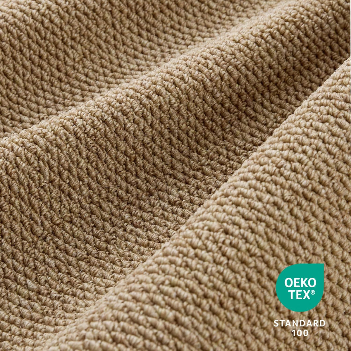 Taupe Faux Jute Runner Rug 2'x6' Washable Non-Slip