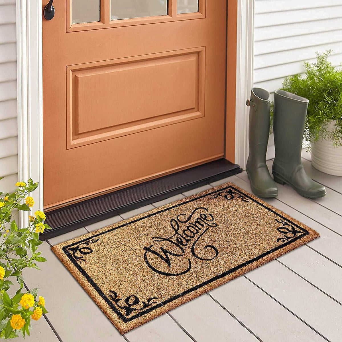 Natural Coco Coir Welcome Mat 17''x30''