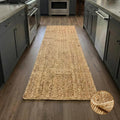 Natural Jute Runner 2'x6' Non-Slip Farmhouse