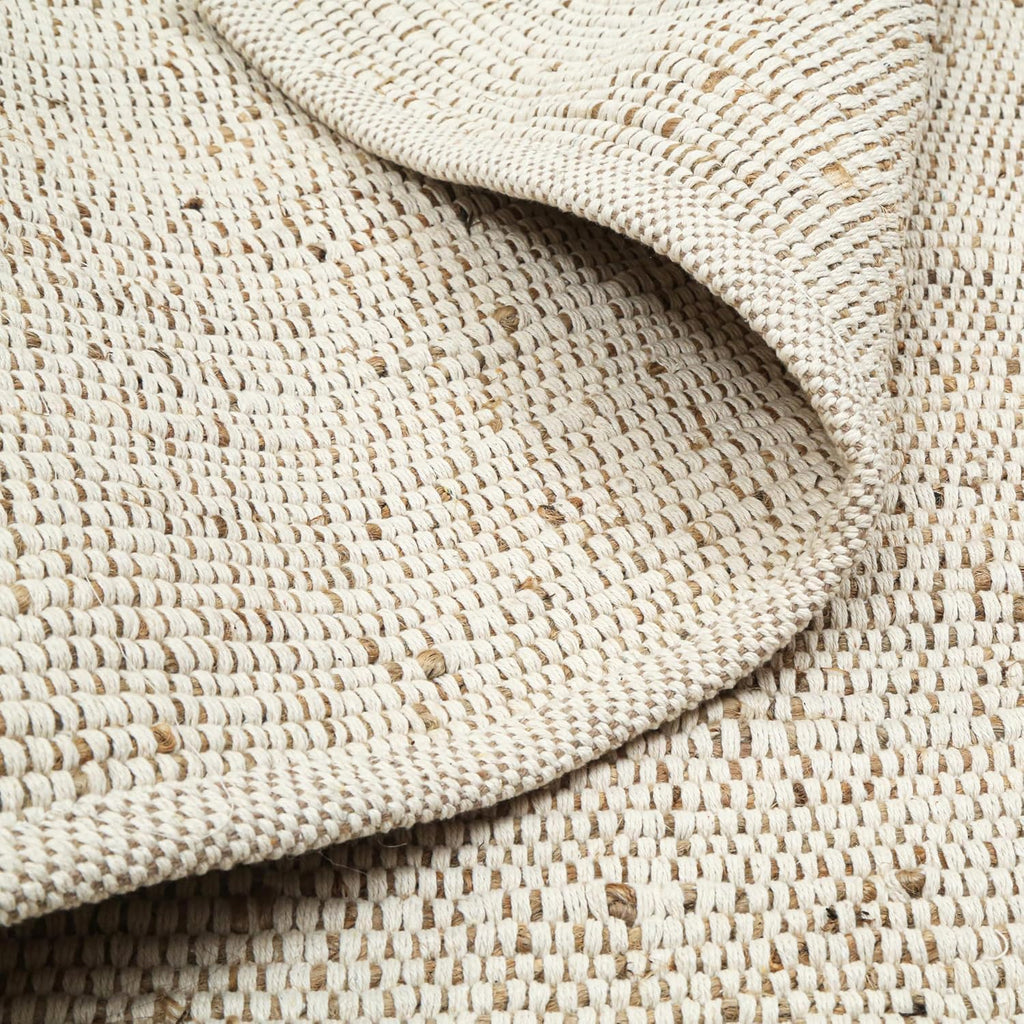 Natural Offwhite Cotton Jute Runner 2x6 ft