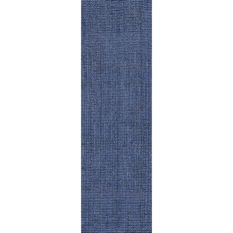 Navy Chunky Jute Runner 2x8