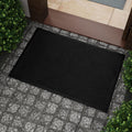 Black Rubber Doormat 24"x36" Non-Slip