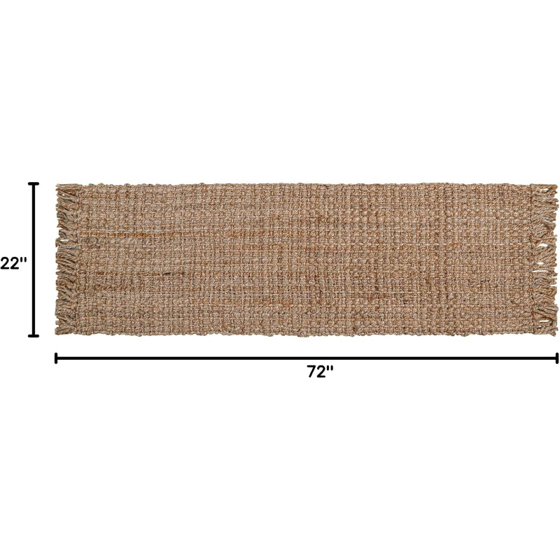Natural Hand Woven Jute Runner 22x72